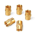 Customized 90 Degree Brass Fitting Hex Head Coupling 1/8" NPT Female Brass Pipe Fittings