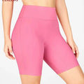 Women's Hip-Lift Belly Shaping Yoga Shorts Elastic Waist Sports Cycling Pants Outdoor Breathable Solid Short Leggings
