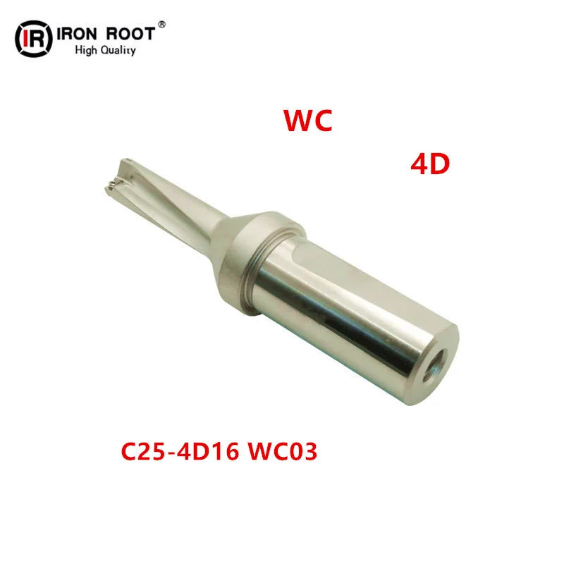 NEW C25-4D15mm-20.5mm WC03 Fully Ground Carbide Indexable U Drill Double Helix Inner Coolant HRC40-60 Hardness Zinc Finish WCMX