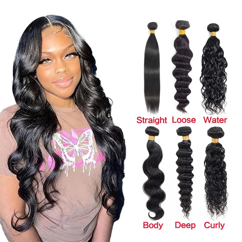 Wholesale Raw Brazil Hair Bone Straight Bundles Straight Weave Double Drawn Human Hair Extensions Can Perm and Style