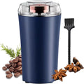 Coffee Bean Grinder Blades & Efficient Espresso Grinder Electric with One Touch Control Stainless Steel Custom 220V 150W Purple