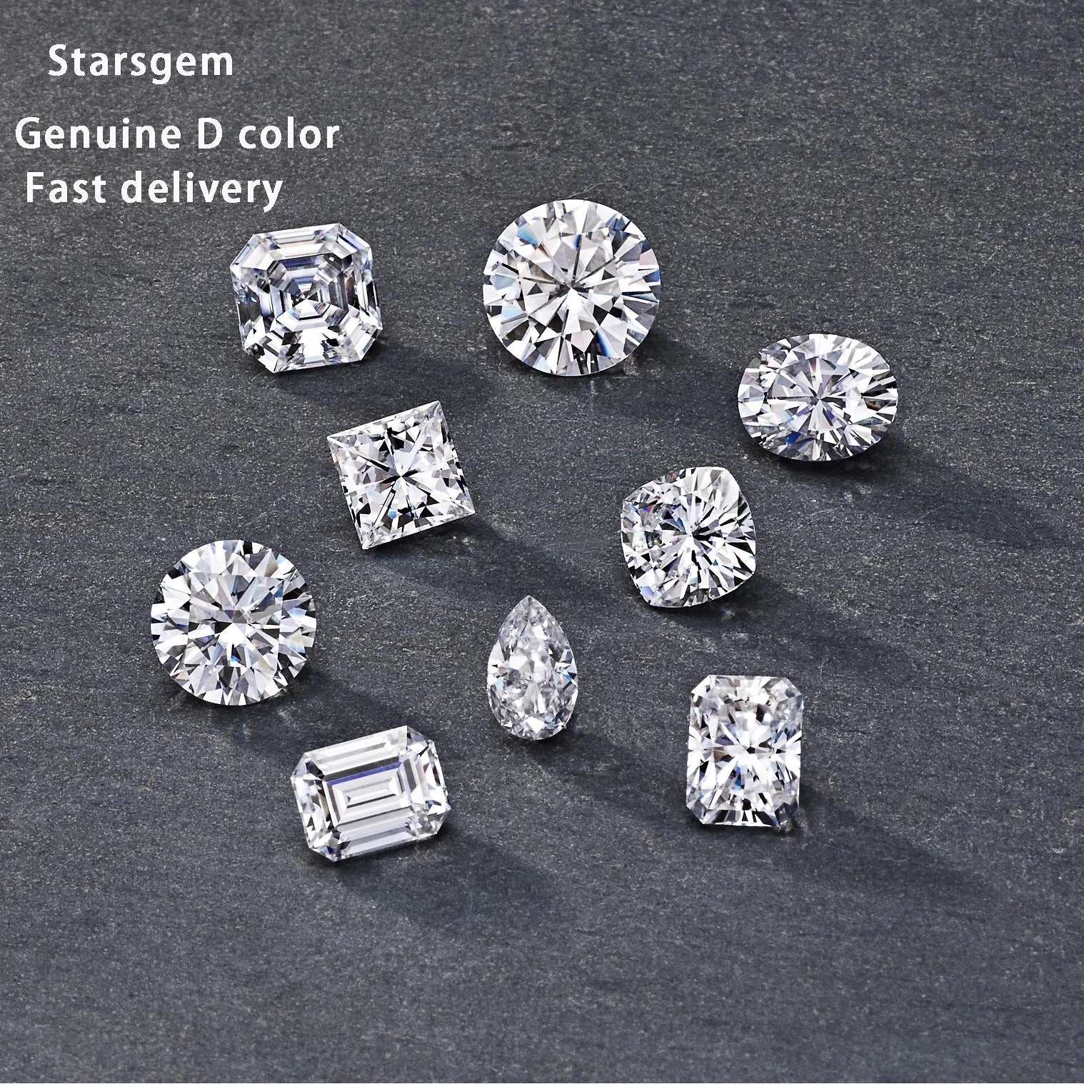 Starsgem Factory Direct Wholesale Authorized Certified VVS D Color Diamond Gem Stones Loose Moissanite