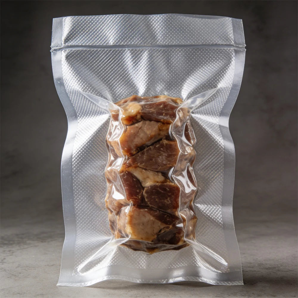 Embossed Nylon PE Plastic Packaging Plastic Frozen Food Sealer Seal Vacuum Bag