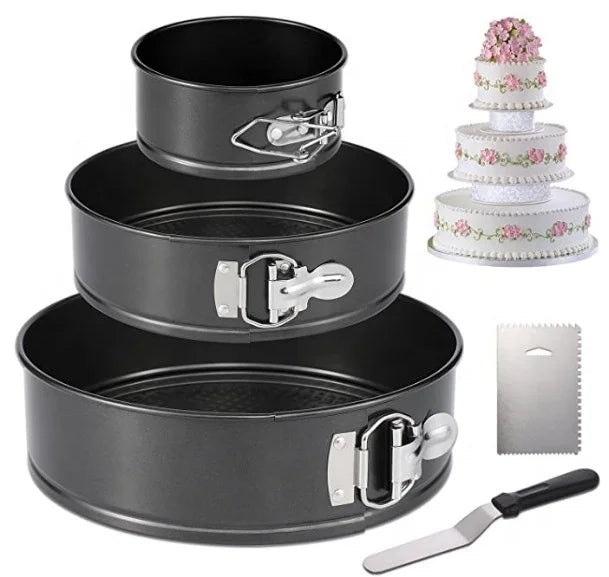 Bake Pan Cake Springform Pan Bakeware Mold Baking Tools Set Kitchen Cake Mould Set Baking Pans for Cake