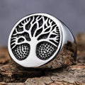 Personalized Hiphop Vintage Stainless Steel Tree of Life Branch Mens Signet Rings Size 7-13