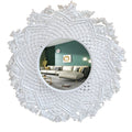 Custom Home Decor Modern Luxury Round Art Bedroom Bathroom Decorative hang Wall Macrame Mirror Miroir Spiegel Espejo