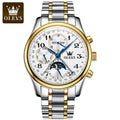 OLEVS 6667 Automatic  Men Wrist OEM Custom Watches Tourbillon Luxury Skeleton Calendar Display Watch