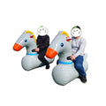 Hot Sales Team Building Inflatable Human Derby Hop Inflatable Ponys Horse Racing Game for Kids and Adults