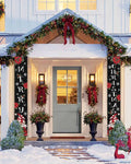 2025 New Year Home Door Decor Spring Festival Couplets Winter Polyester Custom Christmas Banner Couplets