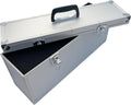 Customizable Silver Aluminium Transport Box with Removable Lid Durable and OEM Supported