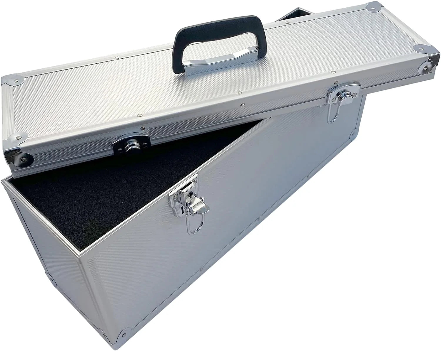 Customizable Silver Aluminium Transport Box with Removable Lid Durable and OEM Supported
