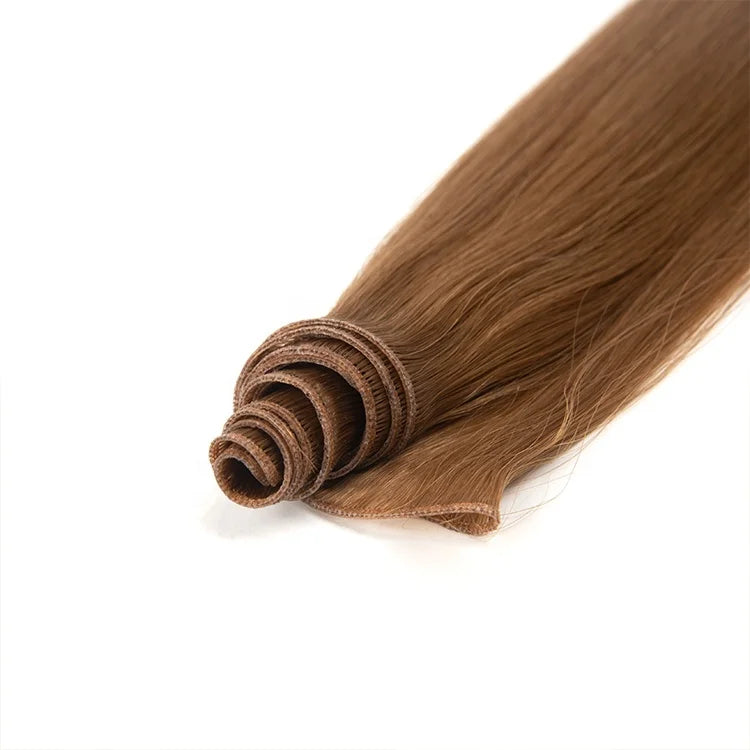 Long Lifespan Double Drawn Virgin Russian Hair Genius Weft Real Human Hair One Donor Cut Genius Weft Russian Hair