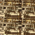 Wholesale 9mm Embroidery Gold Rectangular Long Sequins Mesh Lace Fabric for Women African Stretch Shiny Flip Flash for Wedding