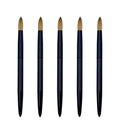 Luxury Bright Black Nail Acrylic Brush #12 Personalized 100% Kolinsky Sable Hair Nail Acrylic Builder Brush With Metal Handle
