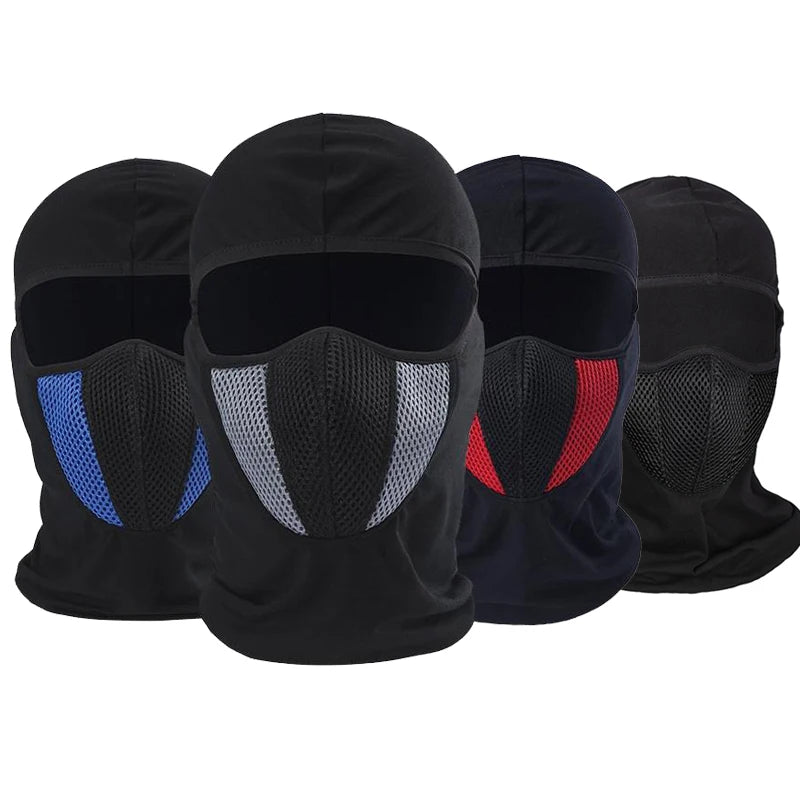 Breathable Balaclava Motorcycle Full Face Mask Motorbike Cycling Bike Mask Motocross Helmet Hood Moto Riding Neck Face Mask