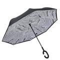 2025 New Style Inverted Umbrella Smart Reverse Upside Down Inverted Umbrella Double Layer