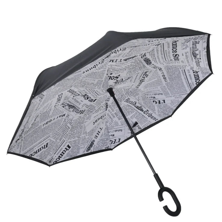 2025 New Style Inverted Umbrella Smart Reverse Upside Down Inverted Umbrella Double Layer