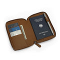 Handmade Custom Genuine Leather Passport Holder Cover Designer Zipper Wallets for Men Women Purses Luxury Travel Bag Organizer
