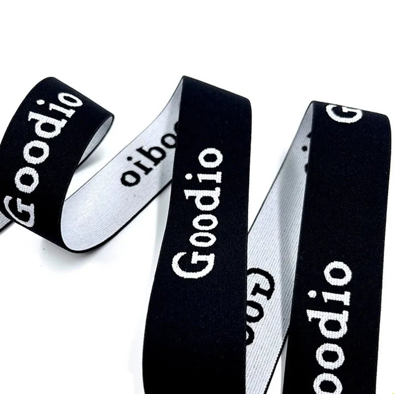 OEM Low Price Custom Color Nylon Elastic Waistband Drawcord Elastic Band Print Clothing Accessory Jacquard Elastic Band