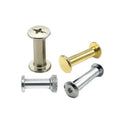 304/316 Slotted Knurled Book Binding Post Stainless Steel Flat Chicago Screw for Leather Connecting Screw