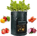 Reusable Eco-Friendly 710 Gallon Green Plastic Grow Bags with Handles for Garden Flower and Vegetable Growing Haolin Brand