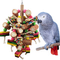 Black Wind Parrot Cockatiel Pet Training Toy Large Colorful Eco-Friendly Corn Husk Takraw Ball Bird Chewing Wood Bird Supplies