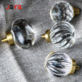 JAYA Modern Light Luxury Wardrobe Drawer Handle Single Hole Transparent Crystal Cupboard Handles