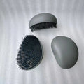 Small  Hair Brush with Wide Teeth Nylon Brush and Plastic Handle Cushion & Compact Design Round Shape