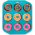 Custom Large Food Grade Silicone Donut Cake Molds Heavy Duty Nonstick Doughnut Pan Cake Tools