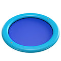 8ft Round Inflatable Water Hammock Ultra Rigid Drop Stitch Floating Dock with Mesh Center for Tanning Swimming & Lake Relaxation