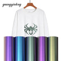 Guangyintong PU PVC Chameleon Holographic Iron Vinyl Gravure Printed Shirts Easyweed Best Heat Transfer Film High Temperature