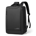 Men's Casual 15 Antitheft Business Travel Laptop Backpack Waterproof with USB Charging Zipper Closure and Letter Pattern