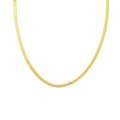 Fashion Trendy Unisex Stainless Steel Jewelry Herringbone Thick Bold 18K Gold Snake Chain Choker Necklace
