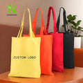 Natural White Custom Printed Cheap Gift Promotional Recyclable Organic Canvas Tote Shopping Cotton Bag