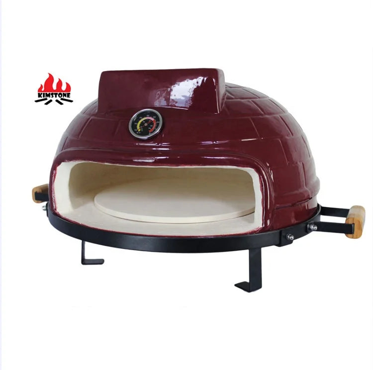 KIMSTONE 21 Inch Heating Oven Horno De Pizza Commercial Pizza Oven Brick Equipment Commercial Wood Fired Pizza Oven