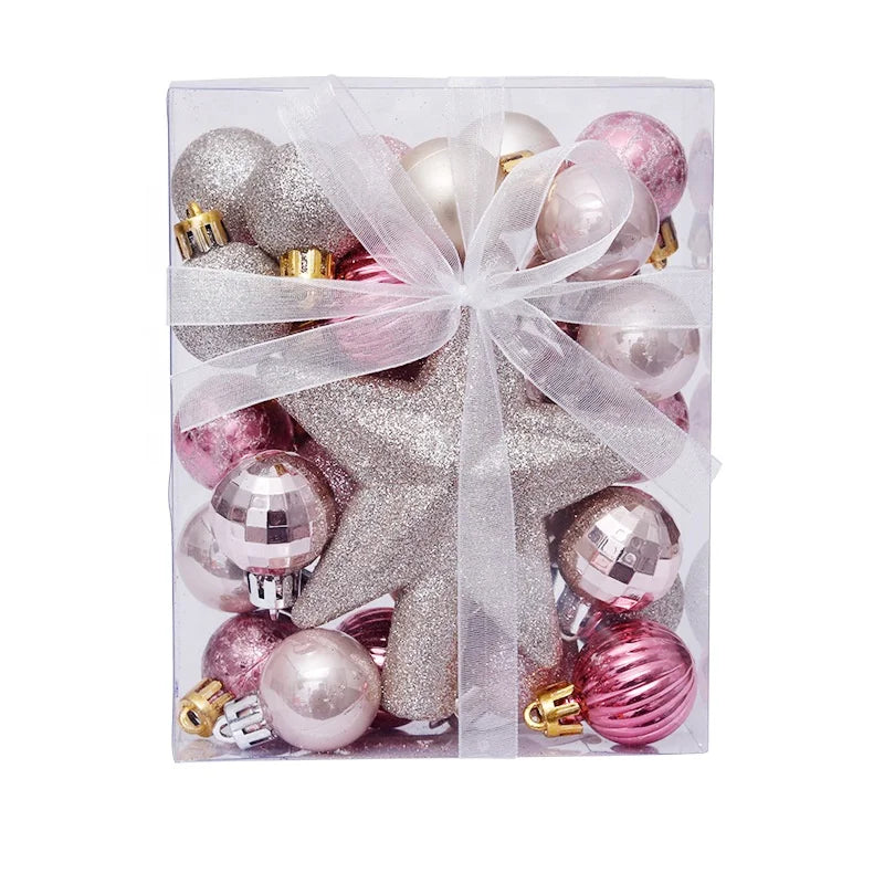 2023 Top Sale Christmas Decorations  30mm 30pcs ChristmasTree Mini  Ball Bauble Christmas Balls Decorations Ornaments