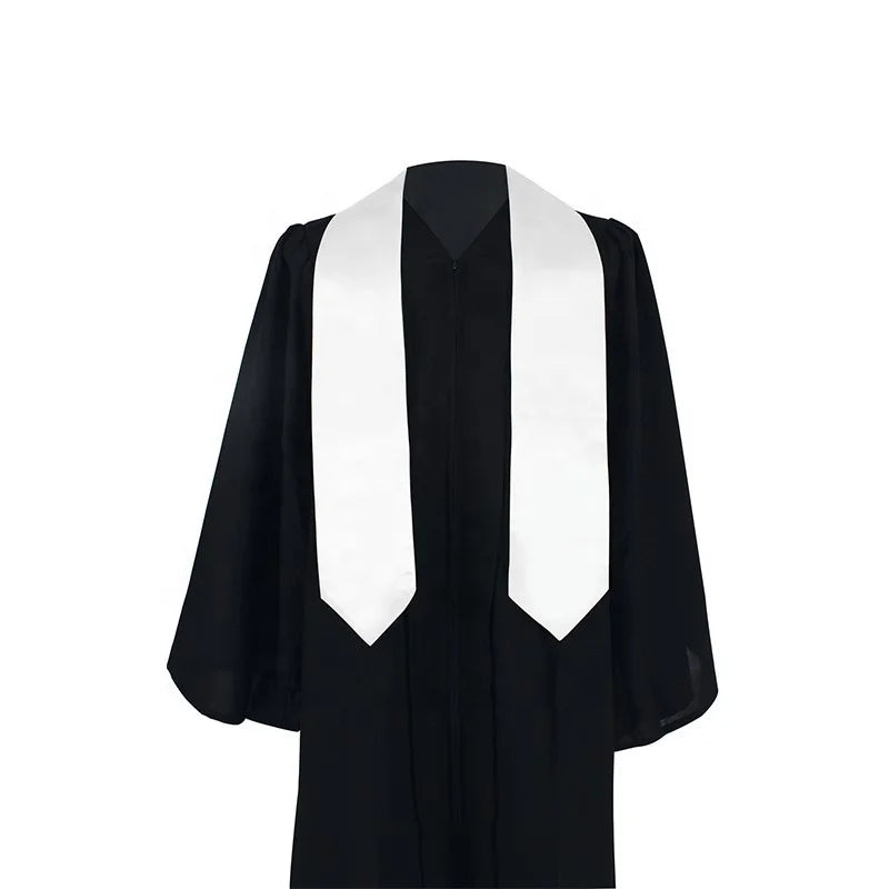Wholesale Plain White Blank  Sublimation  Graduation Stole