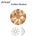 JUNAO 43 Colors Nail Art Rhinestones 8 Big 8 Small Top Quality 16 Cuts Diamonds Flatback 2088 Crystal Glass Rhinestone for Salon