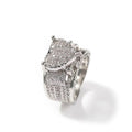 Hip Hop Jewelry Wholesale New Copper Iced Out Gold Plated Rings Mens Diamond Zircon Ring