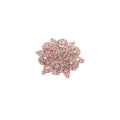 Hot Selling Rose Gold Small Rhinestone Brooches Fashion Beauty Flower Shape for Wedding Invitations & Bouquets