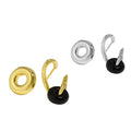 Wuqie Charm Asymmetrical Stone Stud Earring 18K Gold Plated Sterling Silver Jade Earrings for Women