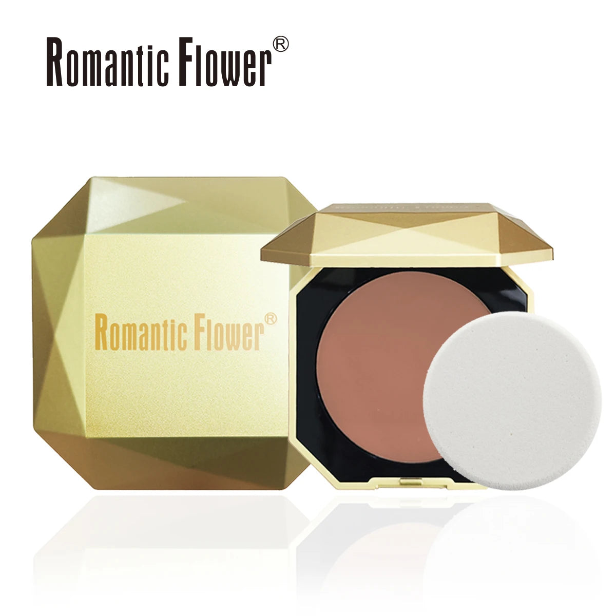 6 Shades Hot Sale Customized Matte Face Makeup Pressed Compact Powder for Black Women
