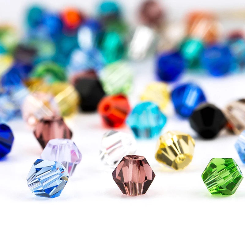 Crystal Lampwork Loose 4mm Glass Beads Wholesale Bicone Crystal Glass Beads for Jewelry Making