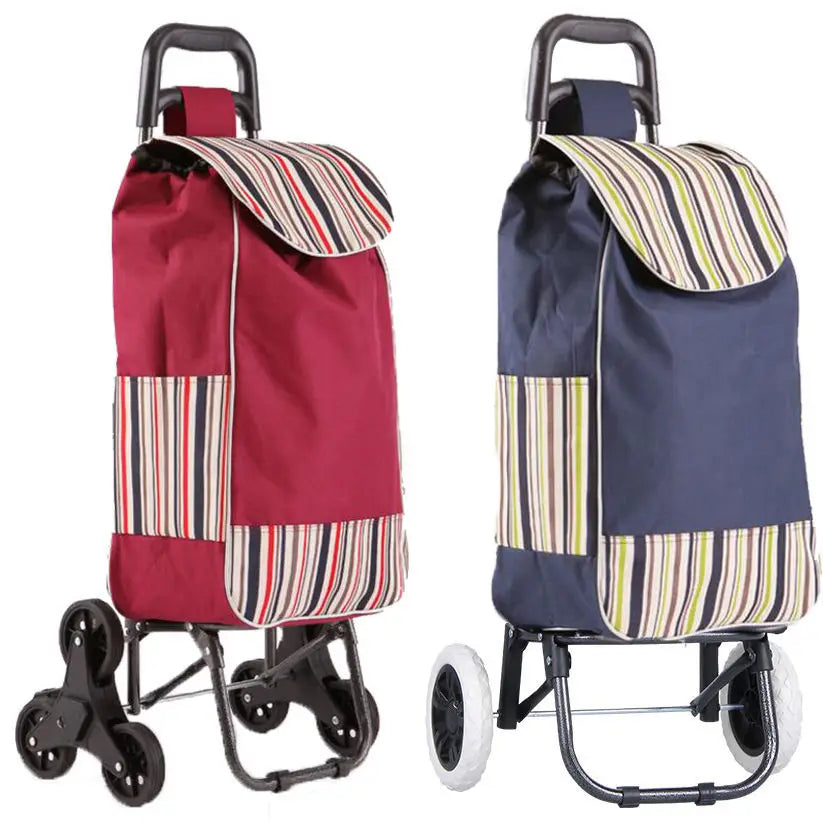 Custom Logo Foldable Shopping Trolley Bag with Wheels Large Reusable Eco Fabric Supermarket Grocery Pull Cart Tool Kit Bag
