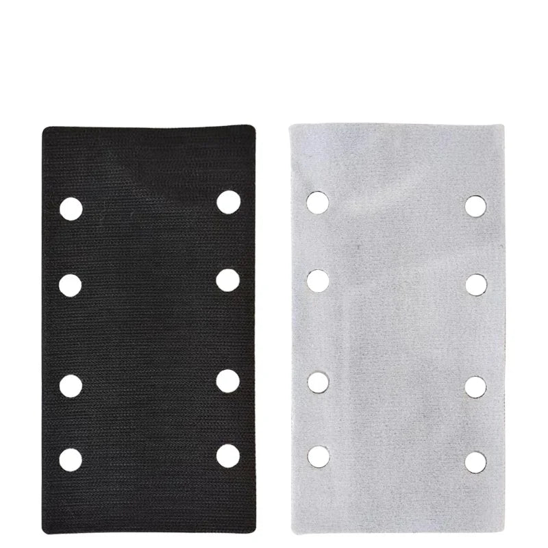 4+4 Hole Thin Dry Sandpaper Machine 95*180mm Rectangular Flocking Tray Protective Sponge DIY Abrasive Accessories OEM