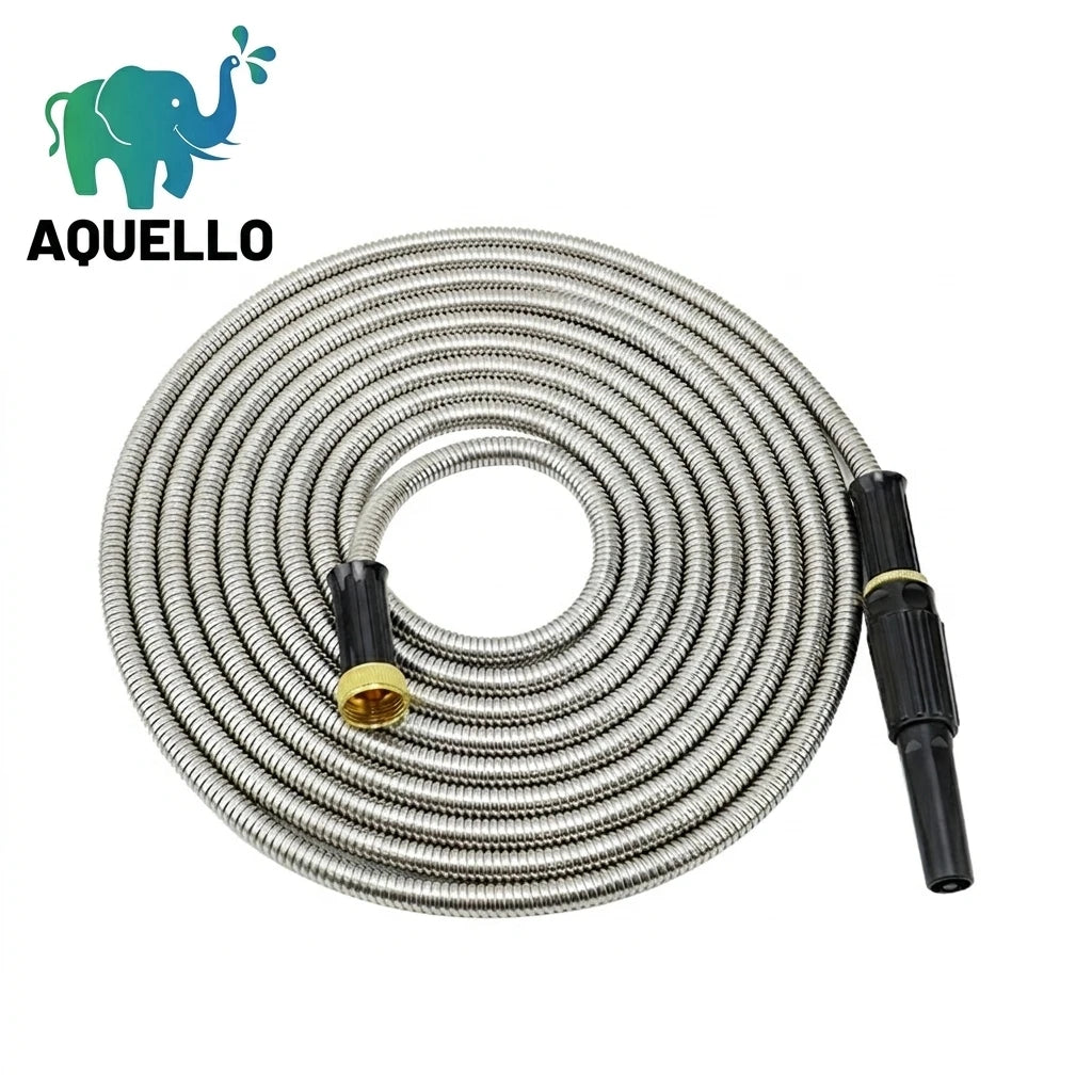 Expandable Factory Wear-Resistant Stainless Steel Metal Professional Installation Supports UV Protection Garden Hose