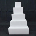 AK Round Square Display Dummy Cake Dummy Styrofoam Dummies Foam Wedding Cake Decoration for Bakery 4inch-14inch