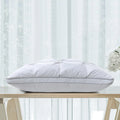 China Factory's High Goose Feather 100% Cotton Pillow Lightweight Soft Microfiber for Home Hotel Home Hotel Sleeping Bed