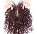LONGFOR Customization Full Hand Tied Monofilament Base with Silk Top Human Toppers for Women Human Hair