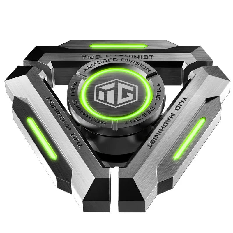 Black Technology Fingertip Gyro Limited Edition Hand Spinner Metal Glow in Dark Finger Decompression Boy Toy
